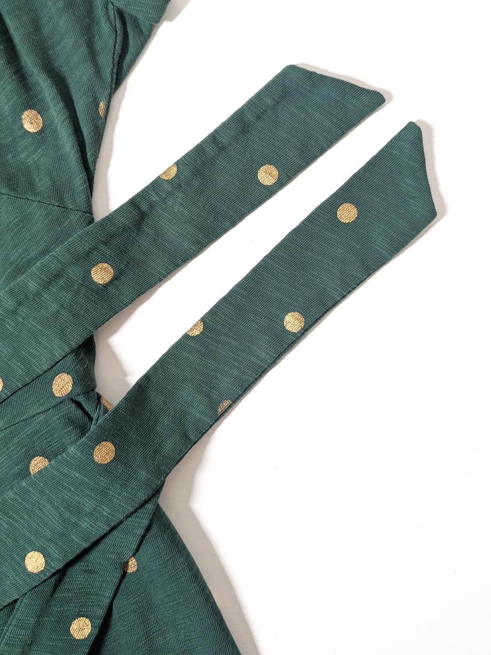 Boden Belinda Olive Gold Spot Belted Jersey Shirt Dress 8R Preppy Workwear Yes - Picture 6 of 9